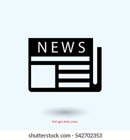 news icon, vector best flat icon, EPS
