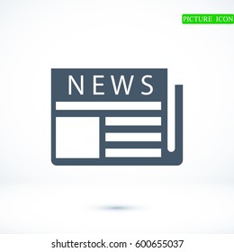 news icon, vector best flat icon, EPS