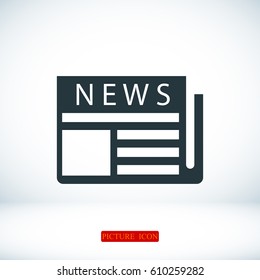 news icon, vector best flat icon, EPS
