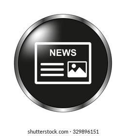 news icon - vector button