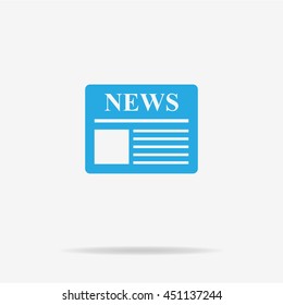 News icon. Vector concept illustration for design.