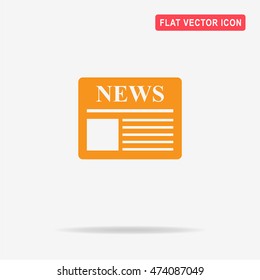 News icon. Vector concept illustration for design.