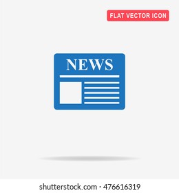 News icon. Vector concept illustration for design.