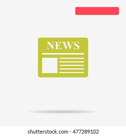 News icon. Vector concept illustration for design.