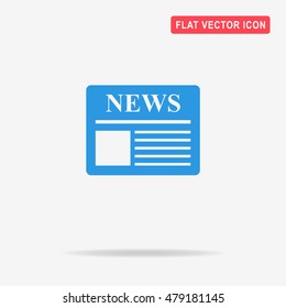 News icon. Vector concept illustration for design.