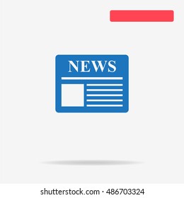 News icon. Vector concept illustration for design.