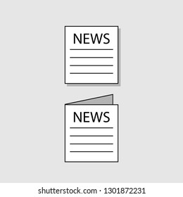 News icon vector design isolated