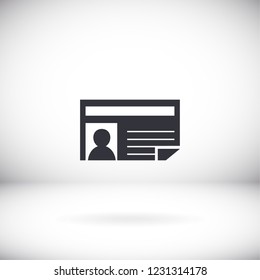 news icon. Vector  Eps 10 
