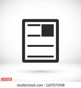 news icon. Vector  Eps 10 