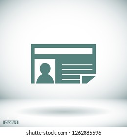 news icon. Vector  Eps 10 