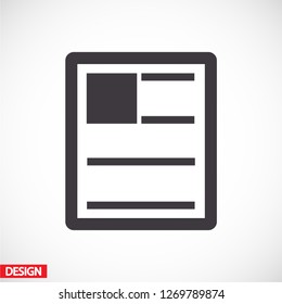 news icon. Vector  Eps 10 