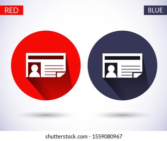 news icon. Vector Eps 10 . Lorem Ipsum Flat Design