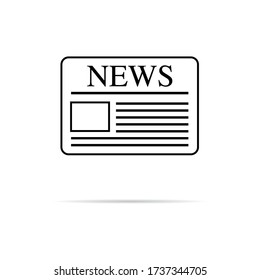News icon. Vector flat design