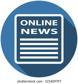 News Icon Vector flat design style
