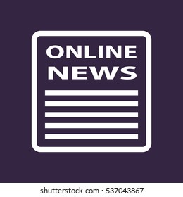 News Icon Vector flat design style