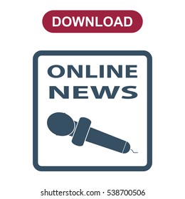 News Icon Vector flat design style