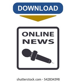 News Icon Vector flat design style