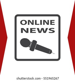 News Icon Vector flat design style