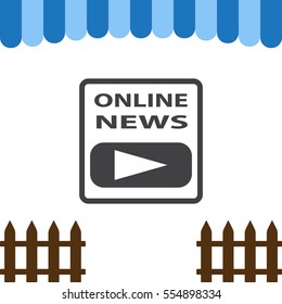 News Icon Vector flat design style