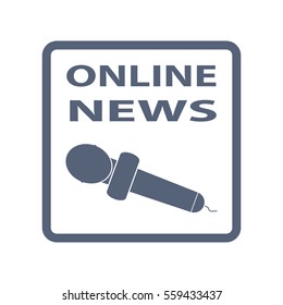 News Icon Vector flat design style