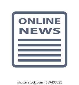 News Icon Vector flat design style