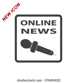 News Icon Vector flat design style