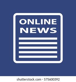 News Icon Vector flat design style