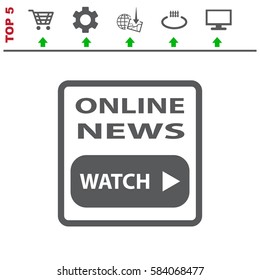 News Icon Vector flat design style