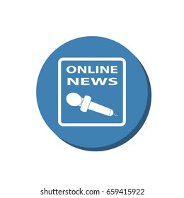 News Icon Vector flat design style