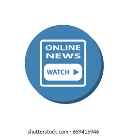 News Icon Vector flat design style