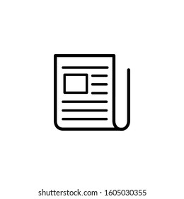 News icon vector flat style illustration