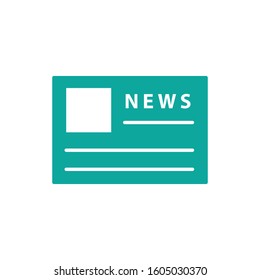 News icon vector flat style illustration