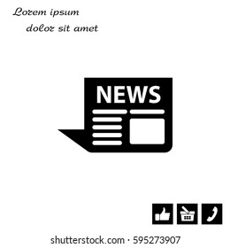 news icon. vector illustration