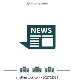 news icon. vector illustration