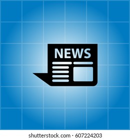 news icon. vector illustration