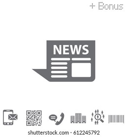 news icon. vector illustration