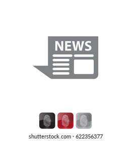 news icon. vector illustration
