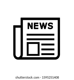 News icon, vector illustration. Flat design style. vector news icon illustration isolated on white, news icon Eps10. news icons graphic design vector symbols.