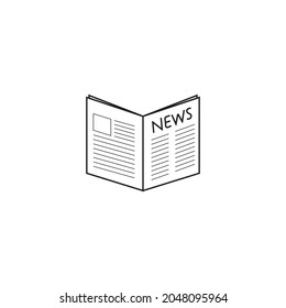 News icon vector illustration logo design.
