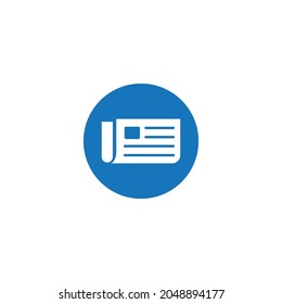 News icon vector illustration logo design.