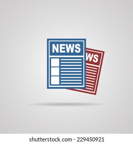 news icon. vector illustrations 
