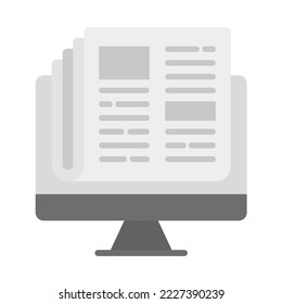 News icon vector image. Can also be used for Digital Marketing. Suitable for mobile apps, web apps and print media.