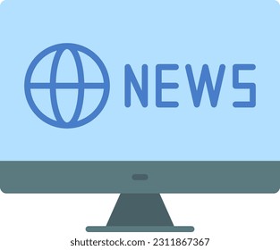 News icon vector image. Suitable for mobile application web application and print media.