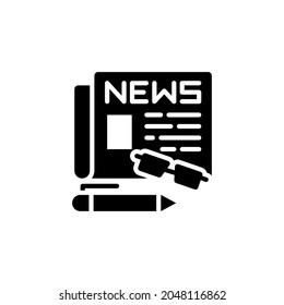 News icon in vector. Logotype