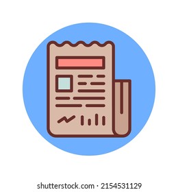 News icon in vector. Logotype