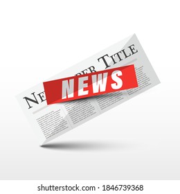 News Icon - Vector Newspapers Isolated Symbol