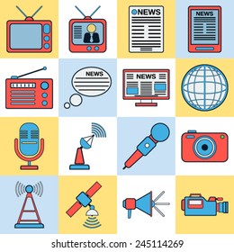 News icon vector set.