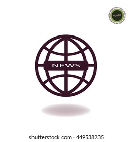 News icon, web design element