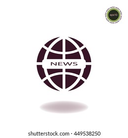 News icon, web design element