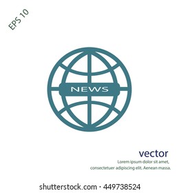News icon, web design element